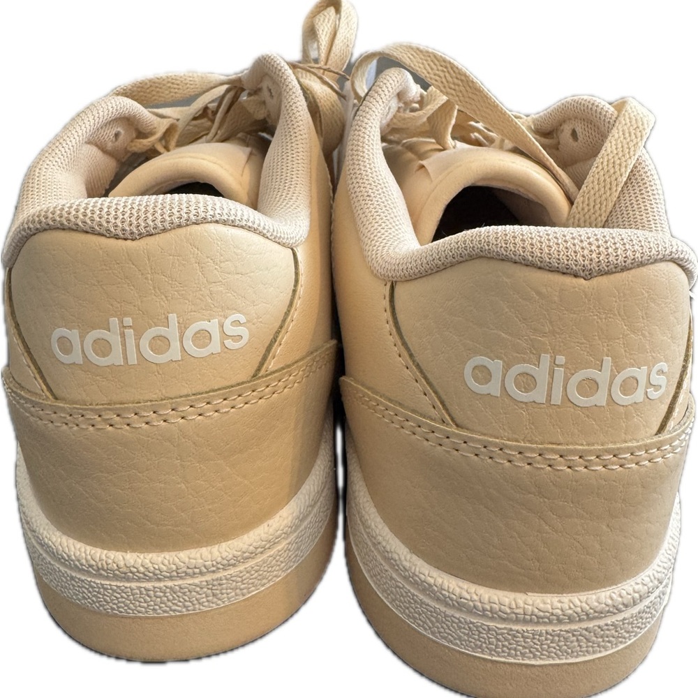 adidas Beige Low-Top Leather Sneakers - Picture 3 of 5